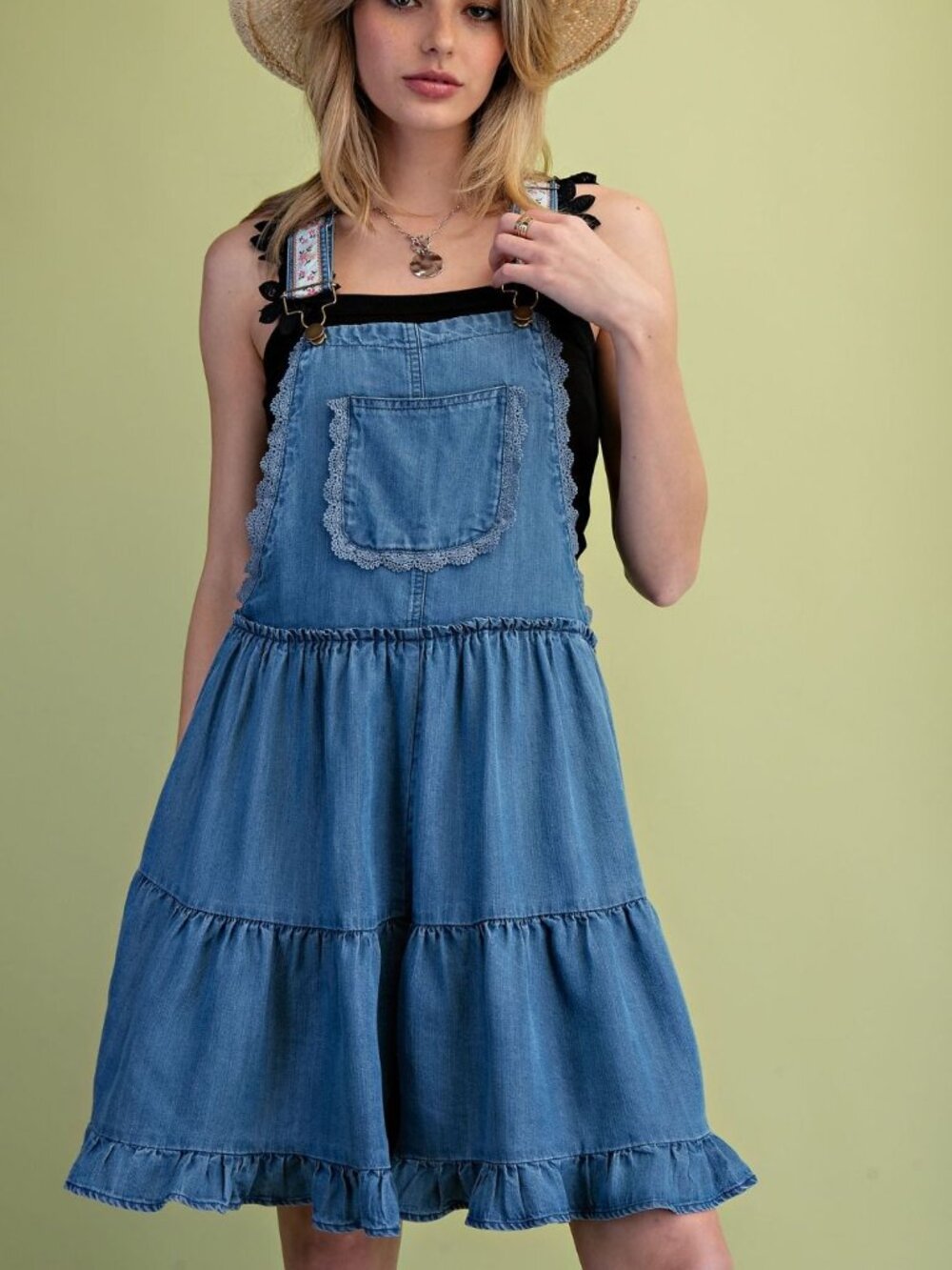 EASEL OVERALL SHORT/SKIRT 100% TENCEL